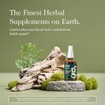 Gaia Herbs Echinacea Goldenseal Propolis Throat Spray - for Immune Support & Throat Health - with Licorice Root, Thyme, Echinacea, Peppermint & Oregon Grape - Organic 1 Fl Oz Spray Bottle