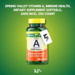 KP+ Vitamin A, 2400 mcg, 250 Softgels Sticker
