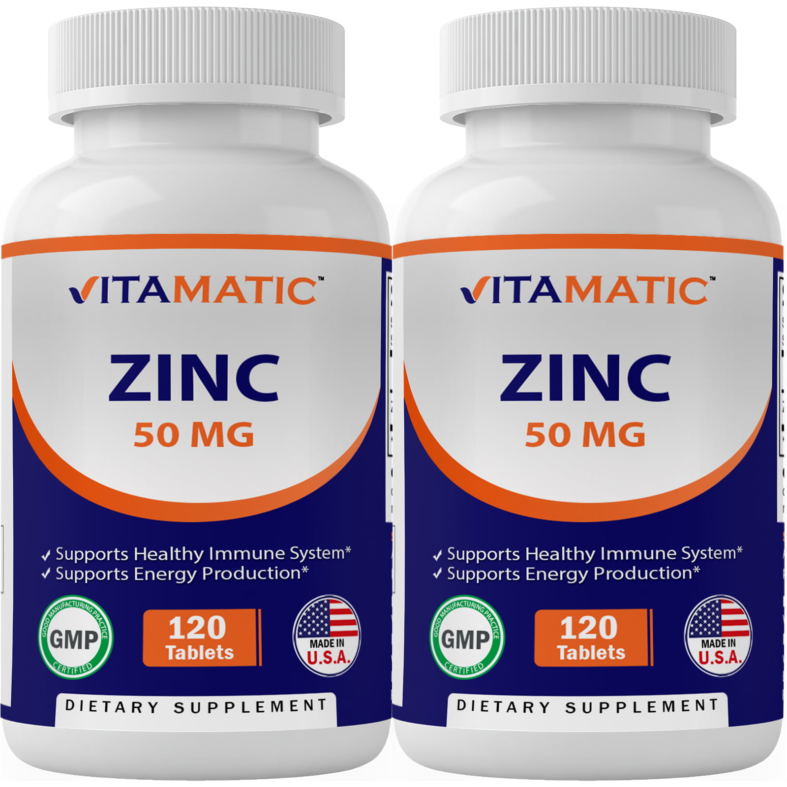 Vitamatic Zinc Supplement 2 Pack 120 Ct