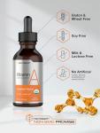 Horbäach Vitamin A Liquid | 4 fl oz | Supplement with Organic Fractionated Coconut Oil | Non-GMO, Gluten Free