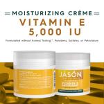 JASON Vitamin E 5,000 IU Moisturizing Crème, For Face and Body, 4 Fluid Ounces