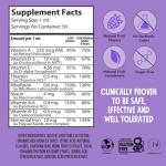 NovaFerrum Yum | Multivitamin with Iron for Infants, Toddlers & Kids | Immune Support | Ages 4 & Under | Gluten Free Certified | Sugar Free | Raspberry Grape | 50 Servings