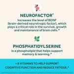 NEURIVA Plus Brain Supplement for Memory,Focus & Concentration+Cognitive Function with Vitamins B6 & B12 and Clinically Tested Nootropics Phosphatidylserine and Neurofactor,50ct Strawberry Gummies