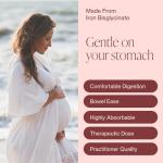 Iron Supplement for Women & Men, Natural Ferrous Chelate, Bisglycinate 25mg + Vitamin C, B6, B12, Folic Acid - IronPills for Iron Deficiency & Energy Support - 120 Count