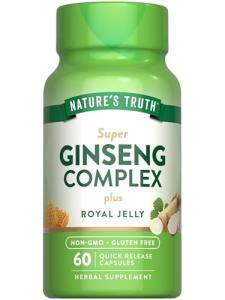 Nature's Truth Super Ginseng Complex | 60 Capsules | with Royal Jelly | Non-GMO & Gluten Free Supplement