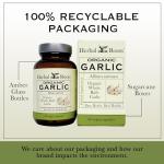 Herbal Roots Organic Whole Bulb Garlic Pills - Potent Extra Strength | 600 mg - 60 Organic Vegan Capsules
