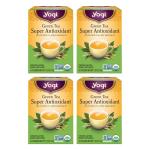 Yogi Tea Green Tea Super Antioxidant - 16 Bags per Pack (4 Packs) - Organic Antioxidant Support - Includes Licorice Root, Jasmine & More