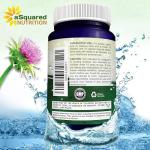 aSquared Nutrition Milk Thistle Supplement 1000mg-200 Capsules,Max Strength 4X Concentrated Extract 4:1 Milk Thistle Seed Powder Herb Pills, 1000 mg Silymarin Extract for Liver Support, Cleanse, Detox