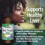 Nature's Answer Milk Thistle 2 Ounce Extract - Alcohol Free, Non GMO, Liver Support Supplement for Everyone - Liver Detox, Made in USA
