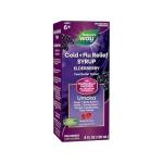 Nature's Way Cold + Flu Relief Syrup*, Umcka, Sore Throat, Cough, Congestion, Fever*, Body Aches*, Phenylephrine Free, Homeopathic, Non-Drowsy, Berry Flavored, 4 Fl Oz (Packaging May Vary)