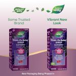 Nature's Way Cold + Flu Relief Syrup*, Umcka, Sore Throat, Cough, Congestion, Fever*, Body Aches*, Phenylephrine Free, Homeopathic, Non-Drowsy, Berry Flavored, 4 Fl Oz (Packaging May Vary)