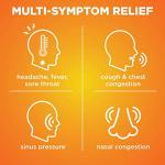 Amazon Basic Care Severe Daytime Cold and Flu, Maximum Strength Liquid Cold Medicine, Non-Drowsy, Multi-Symptom Relief, for Adults and Children Age 6 and Over, Original, 12 fl oz (Pack of 1)