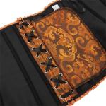 Moonight Corset Top Floral Renaissance Corset Womens Lace Up Boned Overbust Corset Bustier Turmeric 5XL