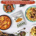The Spice Way Turmeric Powder - (8 oz) powdered ground tumeric root (curcuma) - Great turmeric root fresh for curries, soups, teas, masala, and golden milk or tumeric powder for skin