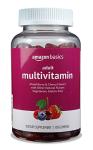 Amazon Basics Adult Multivitamin Gummies, Mixed Berry & Cherry, 150 Gummies, 75-Day Supply, Pack of 1 (Previously Solimo)