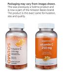 Amazon Basics Vitamin C 250 mg Gummies, Orange, 150 Count (2 per Serving), Immune Health (Previously Solimo)