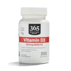 Whole Foods Market Vitamin D3 2000 IU 250 Count