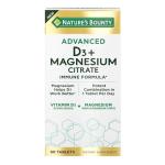 Nature's Bounty Advanced Vitamin D3 with Magnesium Citrate Immune Formula, Supports Immune and Bone Health, 90 Tablets