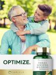 Carlyle Panax Ginseng & Ginkgo 5000mg | 120 Vegetarian Capsules | Non-GMO & Gluten Free Supplement