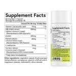 OxyEnergy Silymarin Milk Thistle 300mg Extract with Vitamin C, Inositol & Pueraria, Liver Detox & Repair Support, Antioxidant Support, 90 Vegetarian Capsules