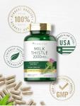 Carlyle Milk Thistle 2000mg | 180 Capsules | with Dandelion & Yellow Dock | Non-GMO, Gluten Free