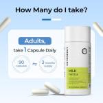 OxyEnergy Silymarin Milk Thistle 300mg Extract with Vitamin C, Inositol & Pueraria, Liver Detox & Repair Support, Antioxidant Support, 90 Vegetarian Capsules