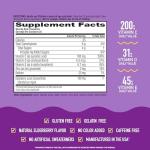 Airborne Elderberry + Zinc & Vitamin C Gummies For Adults, Immune Support Vitamin D & Zinc Gummies With Powerful Antioxidant Vitamins C D & E - 50 Gummies, Elderberry Flavor