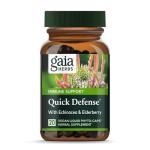 Gaia Herbs Quick Defense - Fast-Acting Immune Support Supplement for Use at Onset of Symptoms - with Echinacea, Black Elderberry, Ginger & Andrographis - 20 Vegan Liquid Phyto-Capsules (2-Day Supply)