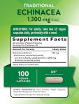 Nature's Truth Echinacea Extract Capsules | 1300mg | 100 Count | Non-GMO & Gluten Free