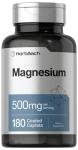 Horbäach Magnesium 500mg | 180 Caplets | Vegetarian, Non-GMO, and Gluten Free Supplement