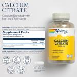 Solaray Calcium Citrate 1000mg - Chelated Calcium Supplement - Supports Bone Strength and Healthy Teeth - Easy to Digest - 60-Day Guarantee, Vegan - 30 Servings, 120 VegCaps