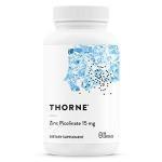 THORNE - Zinc Picolinate 15mg - Highly Absorbable Zinc Supplement - Supports Wellness, Immune System, Eye, Skin, and Reproductive Health* - Gluten-Free, Soy-Free, Dairy-Free - 60 Capsules