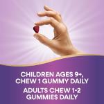 Nature's Way Zinc Gummies, Adult & Kids 9+ Immune Support Gummies*, 100% Daily Value per Serving, Mixed Berry Flavor, 120 Chews
