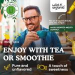 Wild & Organic Saw Palmetto Tincture - Saw Palmetto Extract Supplement for Men & Women - Liquid Powder Based Drops - Serenoa Repens Berries - Vegan, Sugar & Alcohol-Free - 4 fl oz