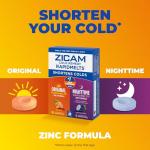 ZICAM Cold Remedy RapidMelts Original and RapidMelts Nighttime Combo Pack, Homeopathic Zinc Cold Remedy for Adults and Children 12 and Older, Citrus and Concord Grape Flavors, 25 Count