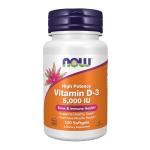 NOW Foods Supplements, Vitamin D-3 5,000 IU, High Potency, Structural Support*, 120 Softgels