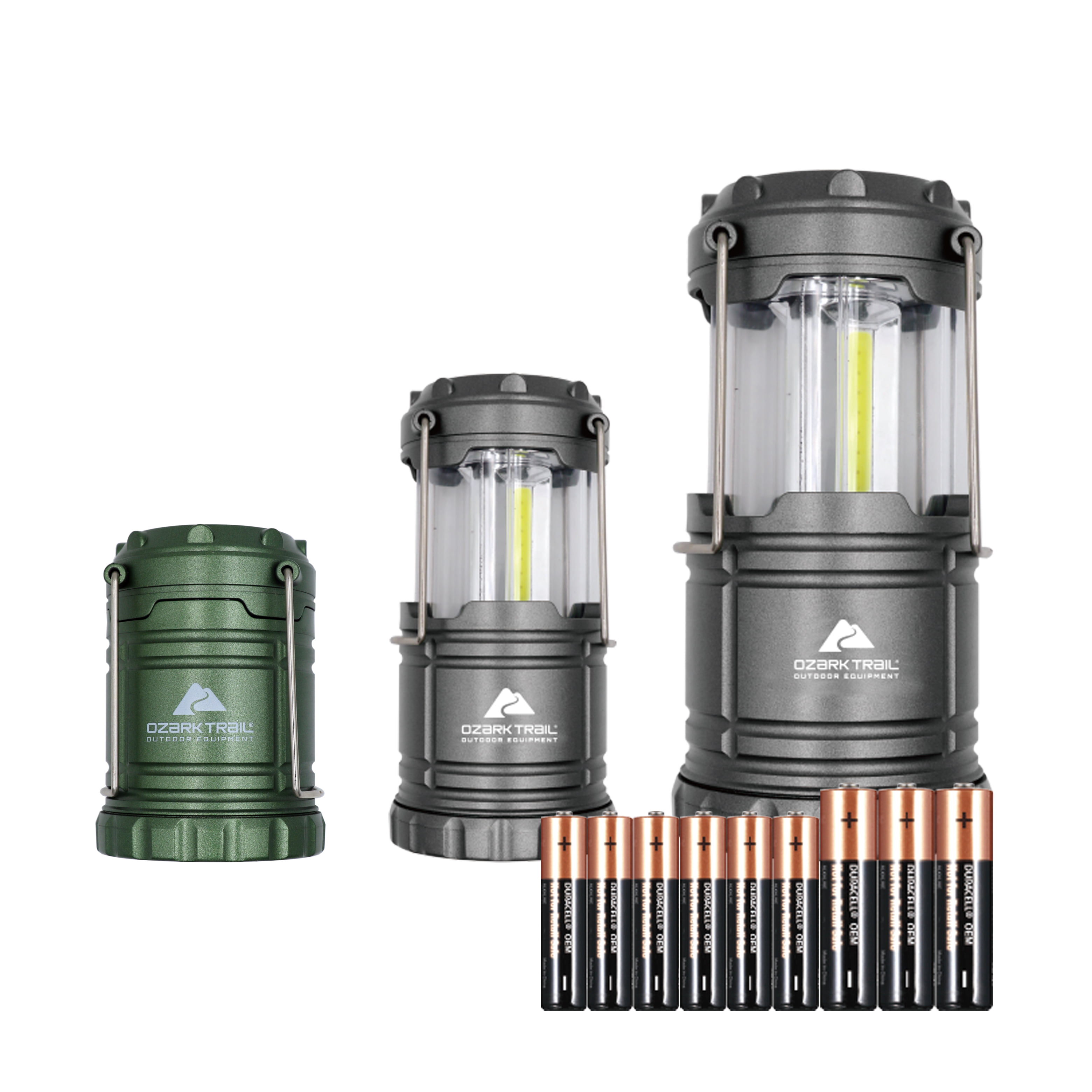 LED Camping Lanterns with Batteries (3-Pack)
