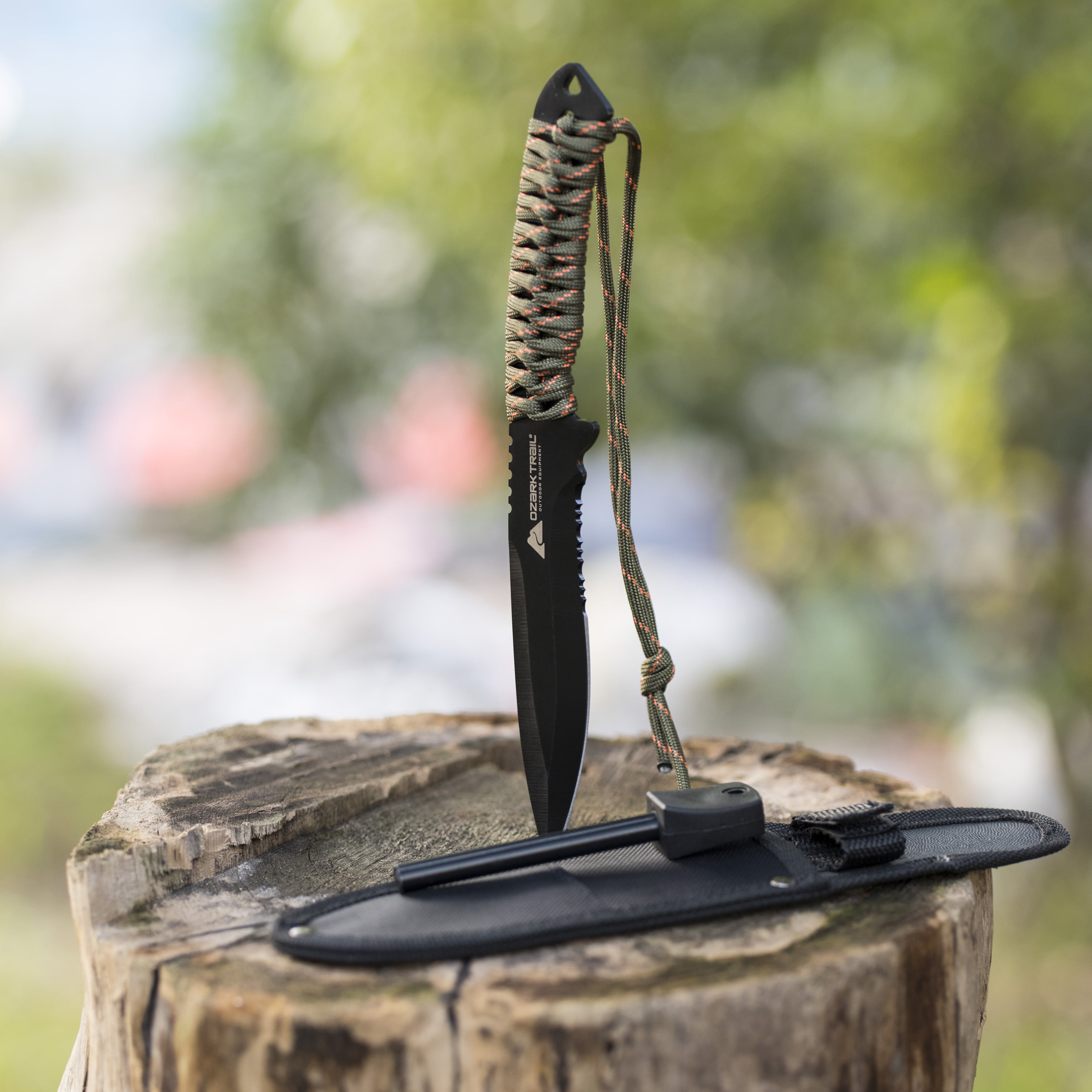 Ozark Trail Paracord Knife with Fire Starter