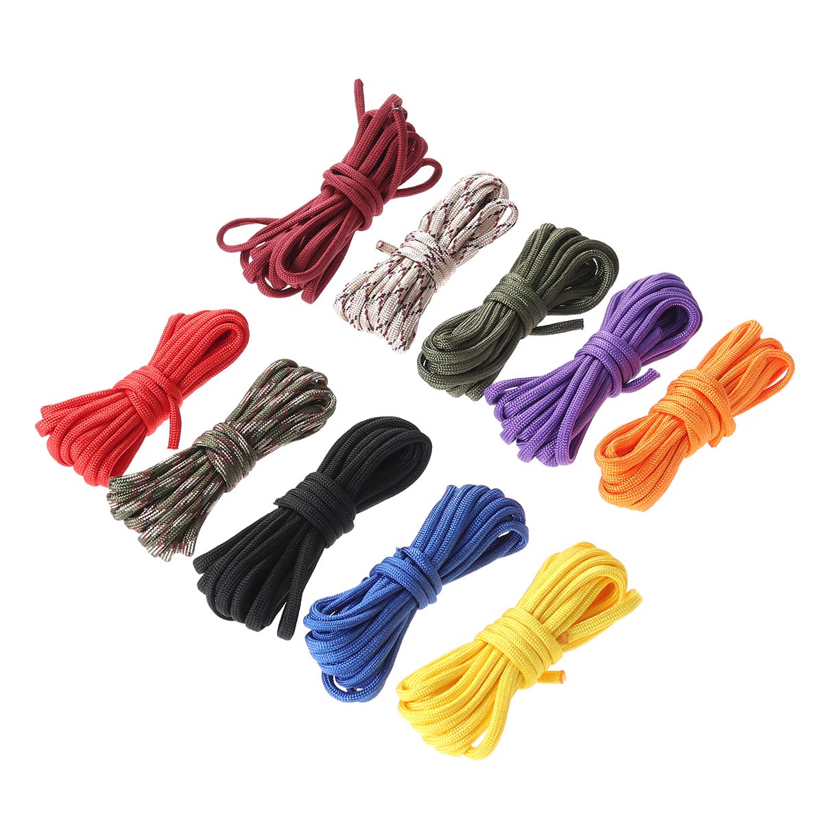 10-pack of 3m Paracord Climbing Ropes