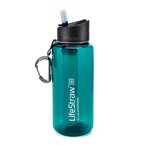 Teal LifeStraw Go Filter Bottle, 1L