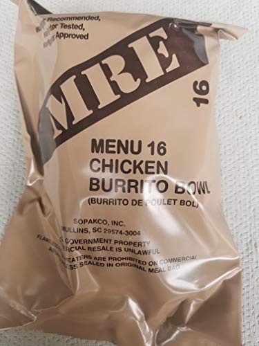 2022 Military MRE Chicken Burrito Bowl