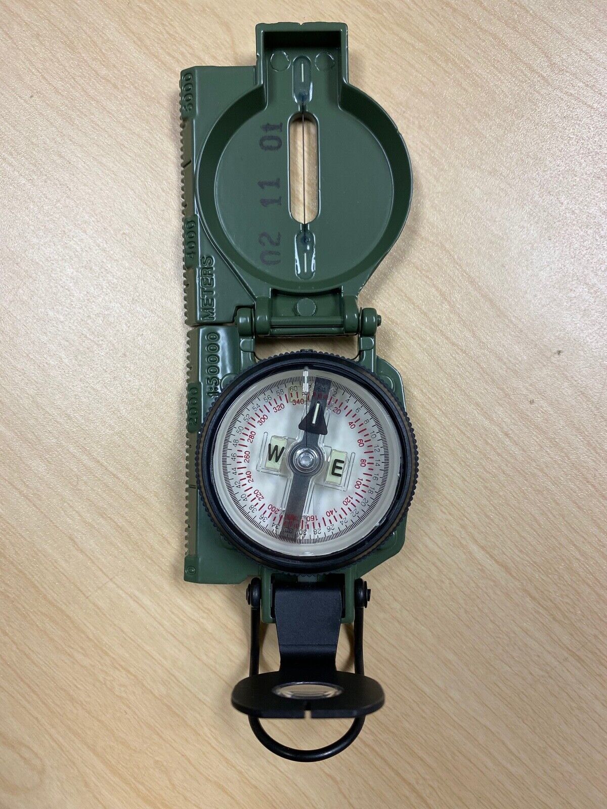 Military Issue Olive Drab Compass with Tritium