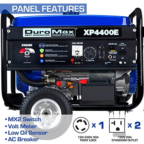 DuroMax XP4400E Portable Generator - 4400W, RV & Camping
