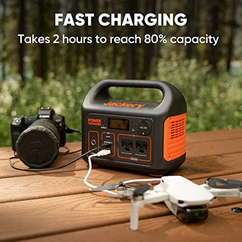 Jackery Portable Power Station + Solar Panel for Camping