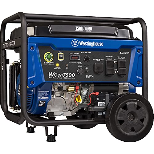 Westinghouse 9500W Backup Generator - Remote Start, CARB Compliant