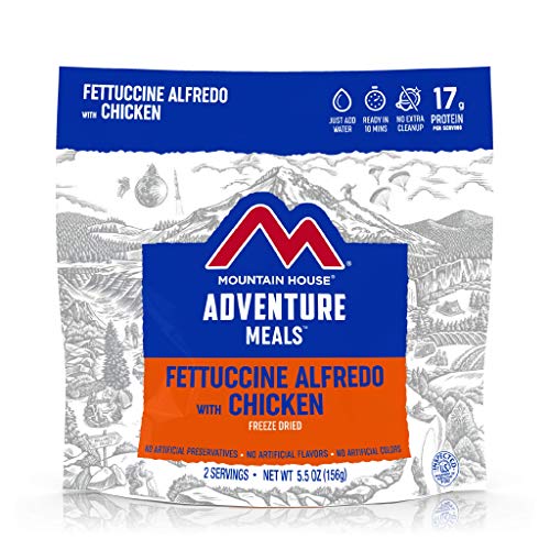 Freeze Dried Fettuccine Alfredo with Chicken | Prepper Supplies