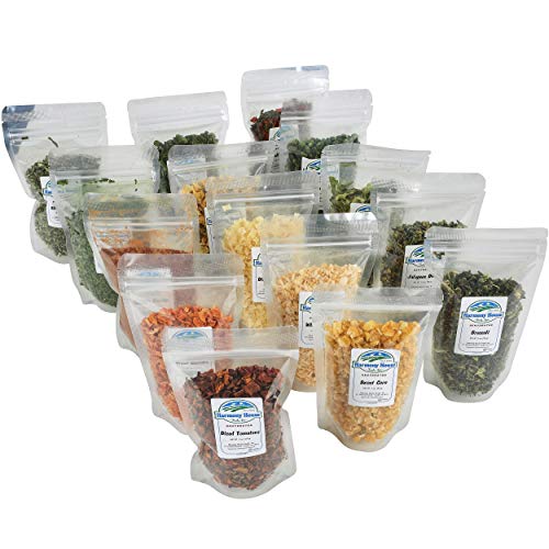 15 Count Dehydrated Vegetable Sampler for Preppers