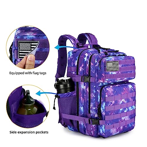 Tactical Assault Backpack - 45L - Purple Camo