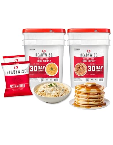 ReadyWise 30-Day Emergency Food Supply: Breakfast, Lunch, Dinner