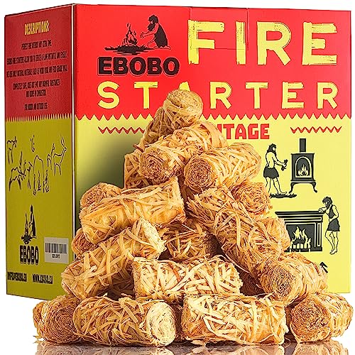50 Natural Waterproof Fire Starters for Fireplace